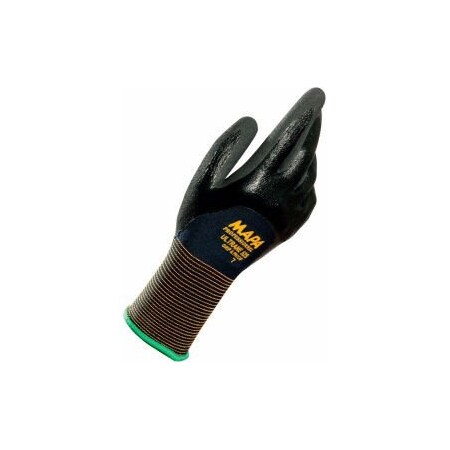 Mapa Gloves C/O Rcp MAPA Ultrane 525 Grip  Proof Nitrile 34 Coated Gloves, Lt Weight, 1 Pair, Size 11, 5254101 525411